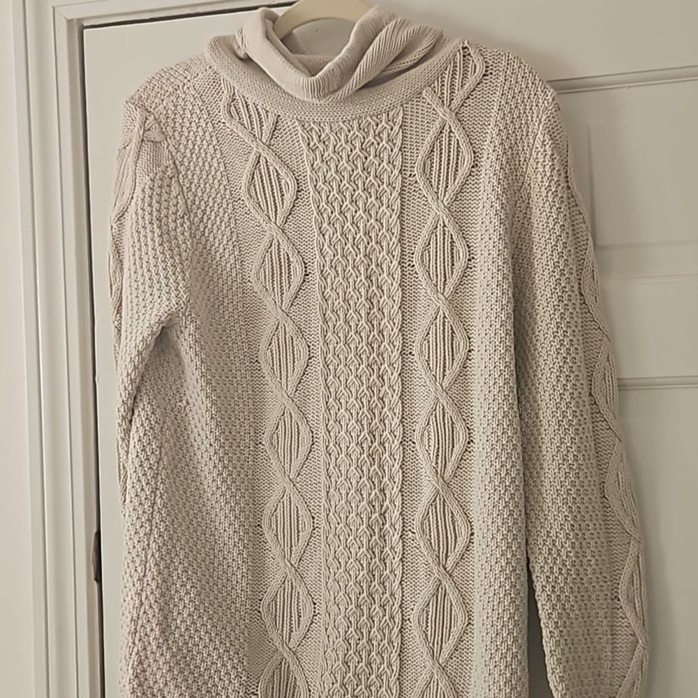 Women's Signature Cotton Funnelneck Sweater large - Picture 7 of 11